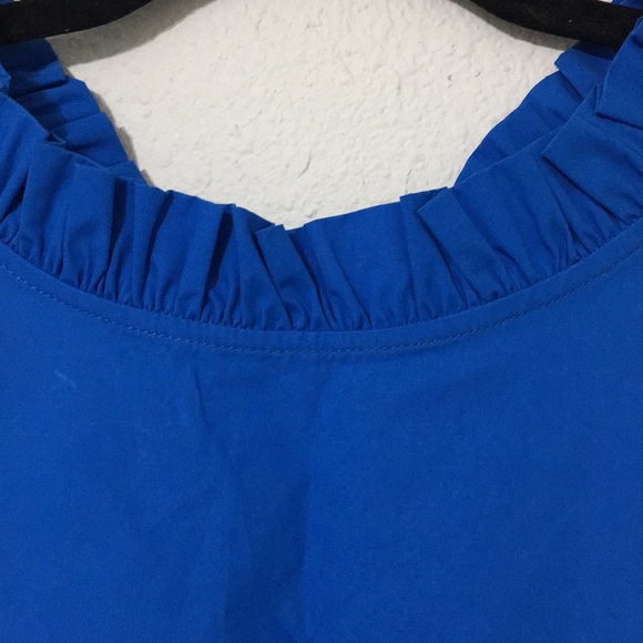 HD in Paris blue ruffle blouse - Picture 2 of 4